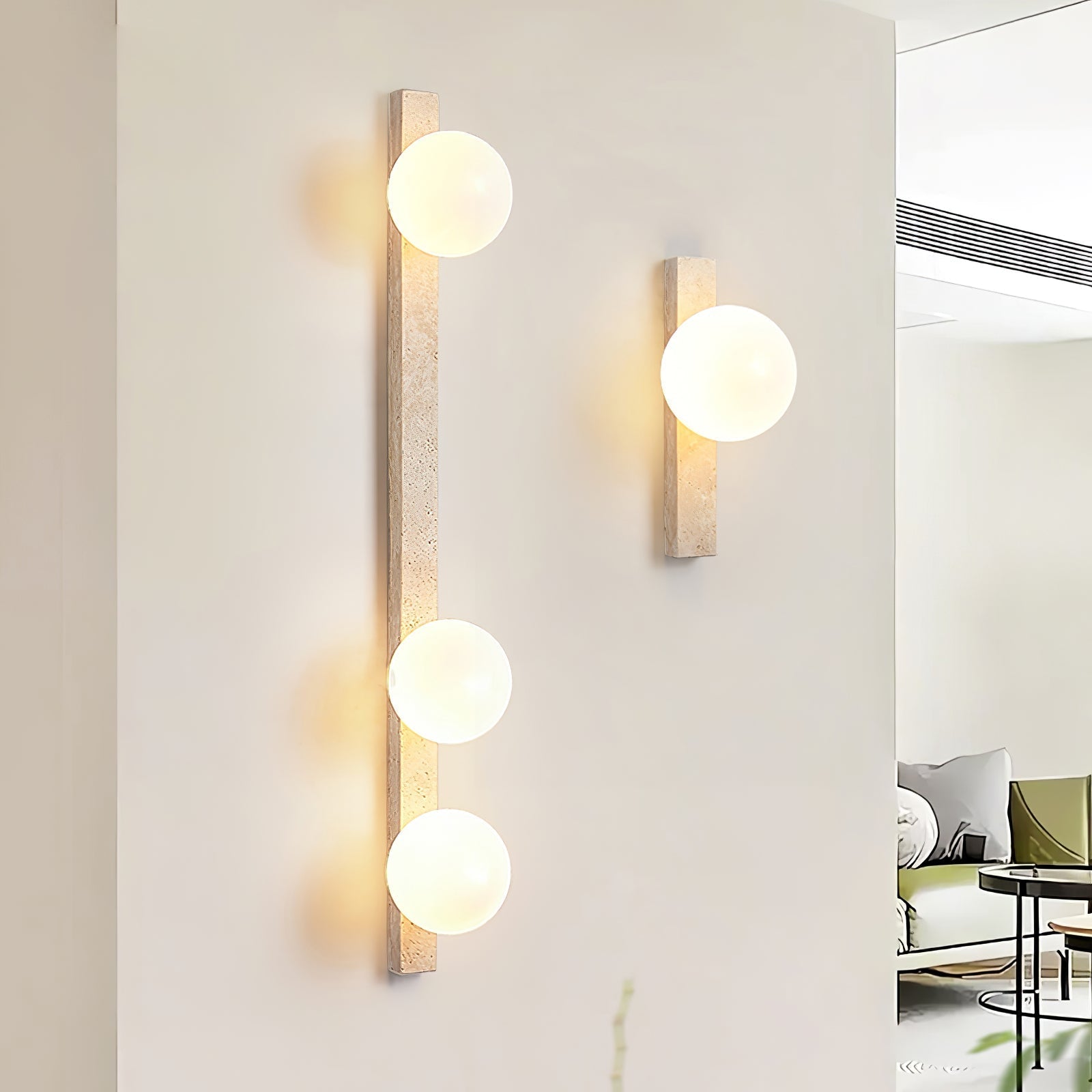 Vemme Natural Stone Wall Light
