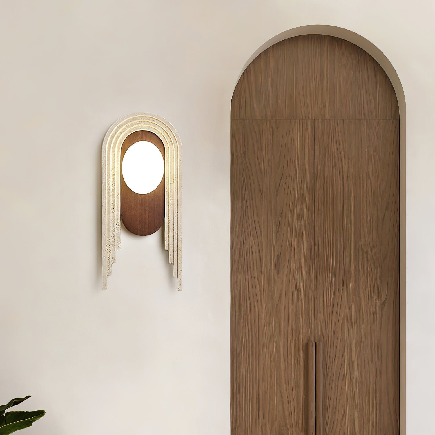 Belva Travertine Wall Light