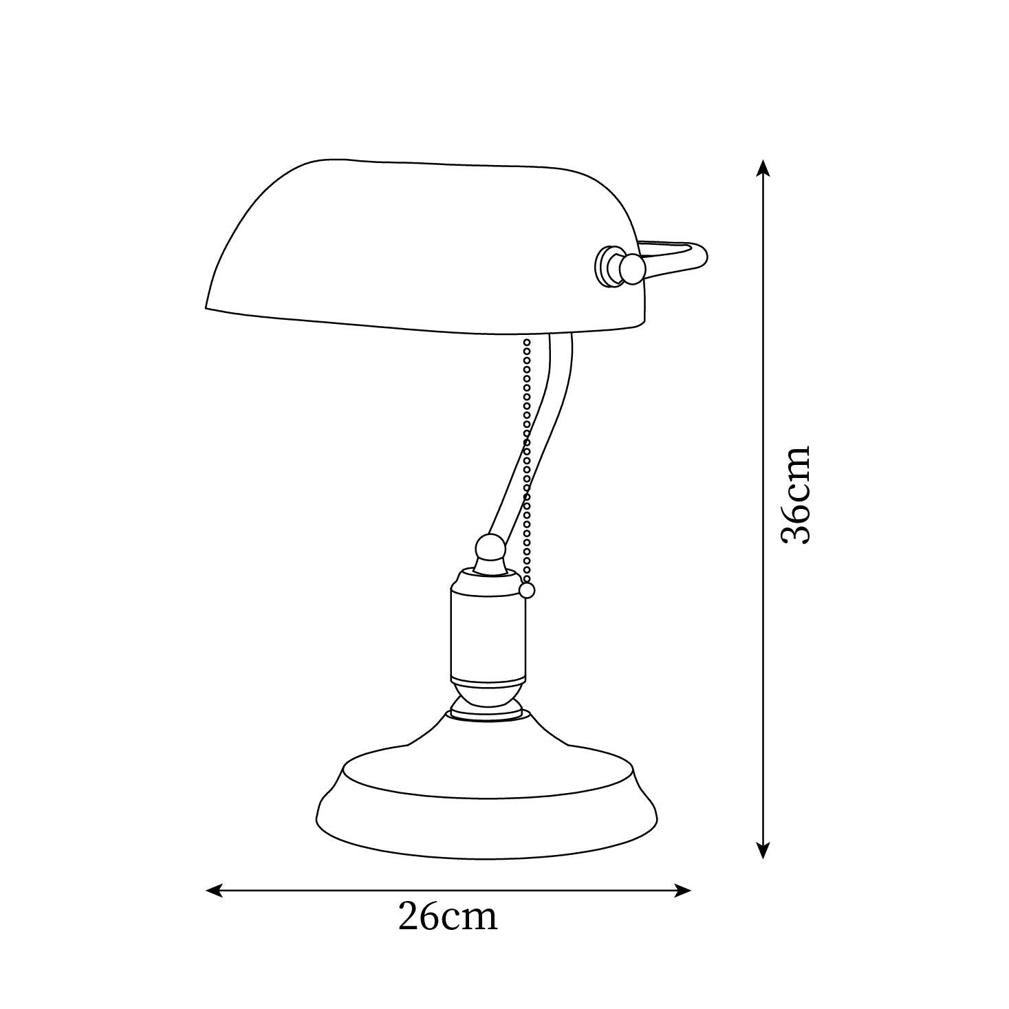 Polvero Library Table Lamp