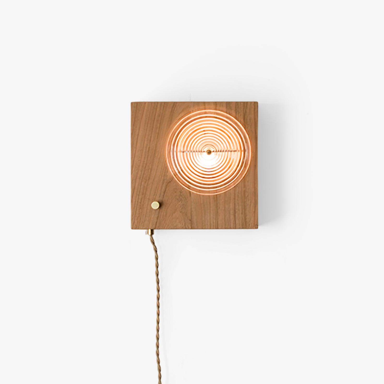 Wooden Vintage Camera Wall Light