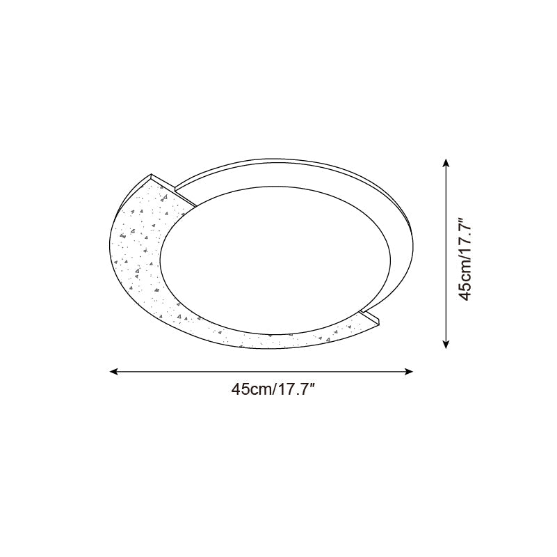 Halfero Natural Stone Ceiling Light