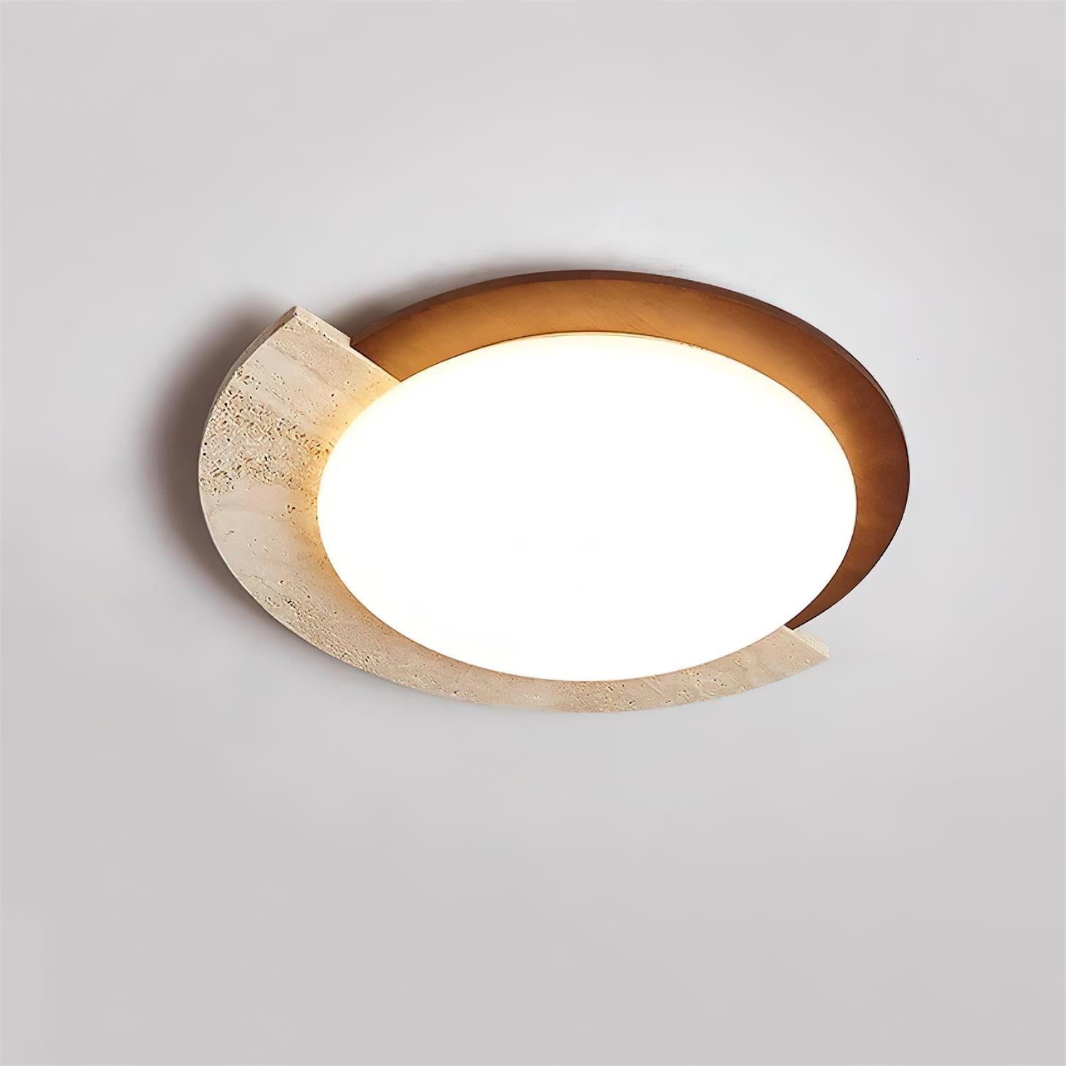 Halfero Natural Stone Ceiling Light