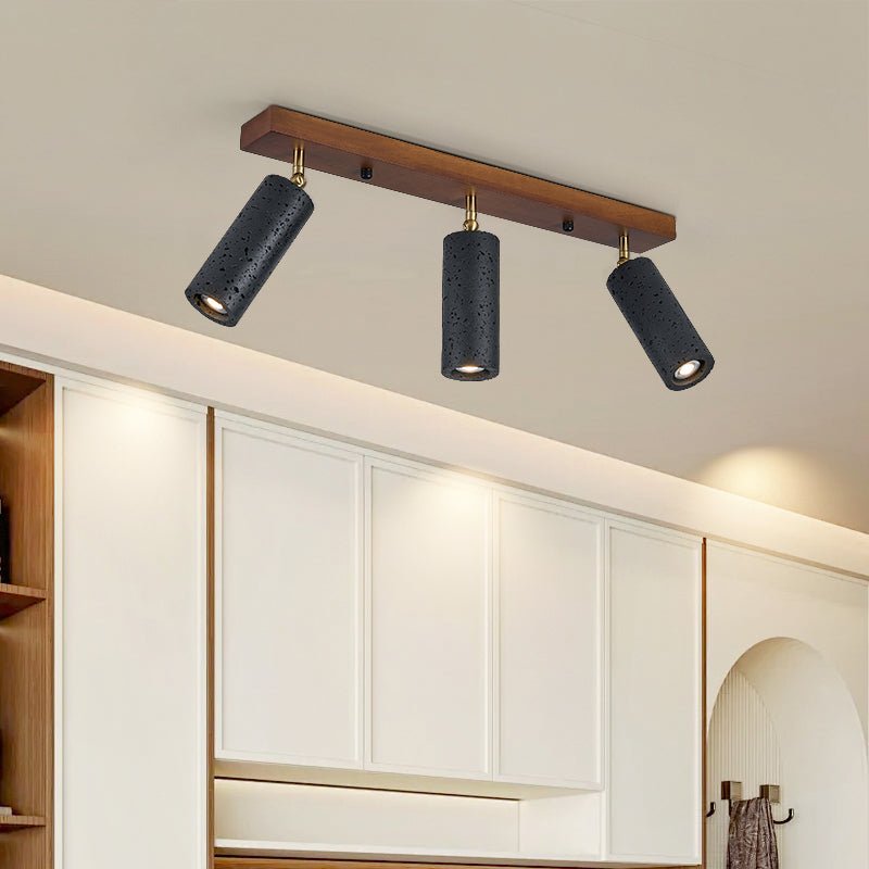 Zerno Triple Travertine Ceiling Light
