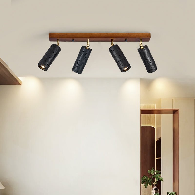 Zerno Triple Travertine Ceiling Light