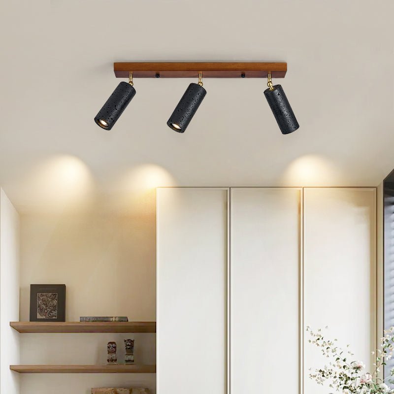 Zerno Triple Travertine Ceiling Light