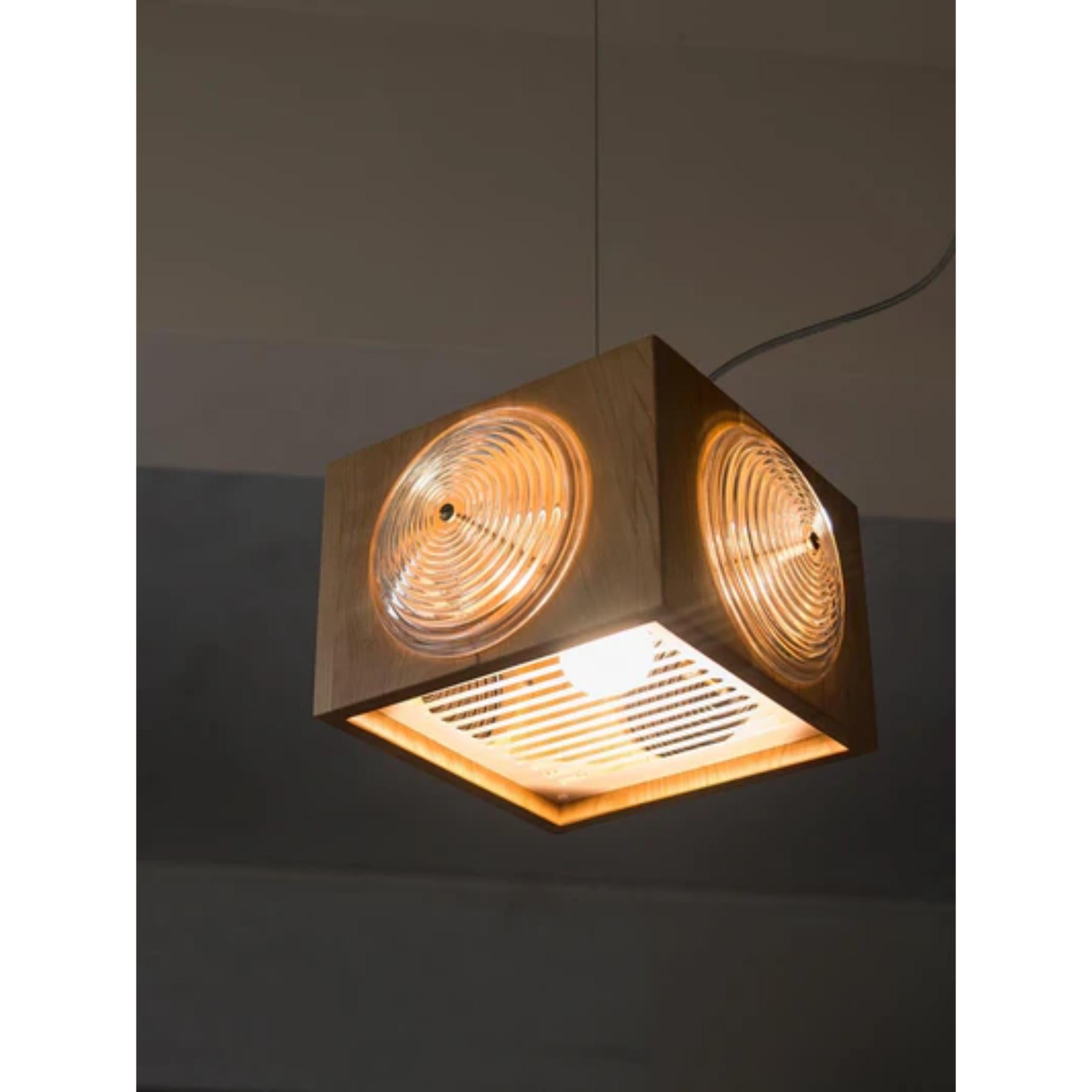 Wooden Vintage Camera Pendant Light