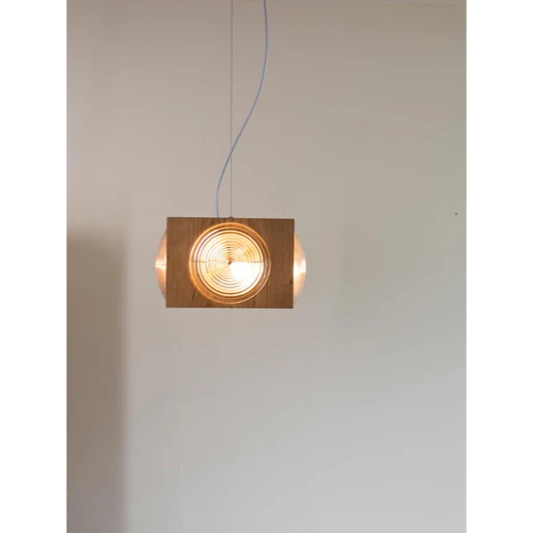 Wooden Vintage Camera Pendant Light