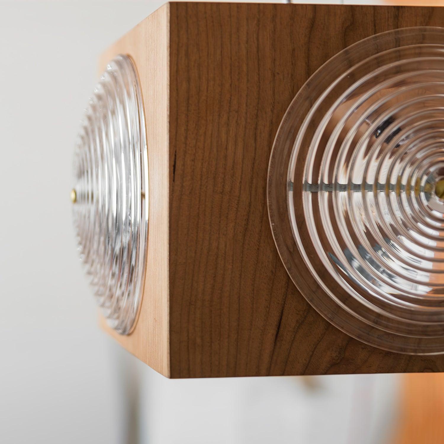 Wooden Vintage Camera Pendant Light