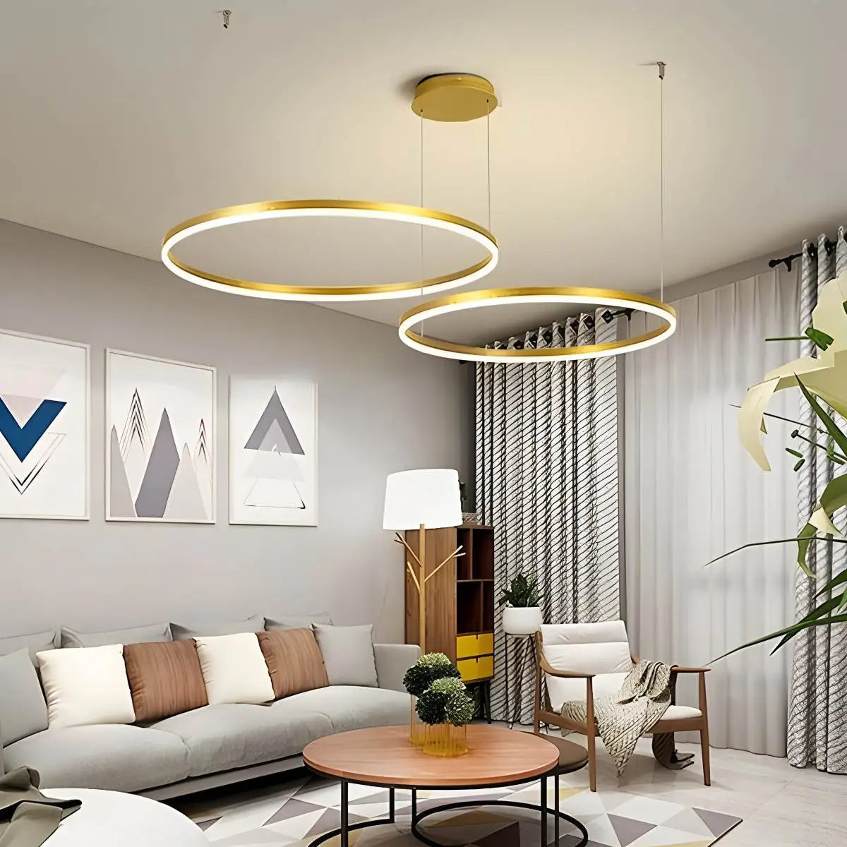 Circora Layered Ring Pendant Light