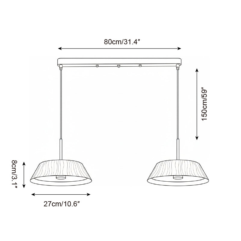 Wavone Japandi Style Pendant Light