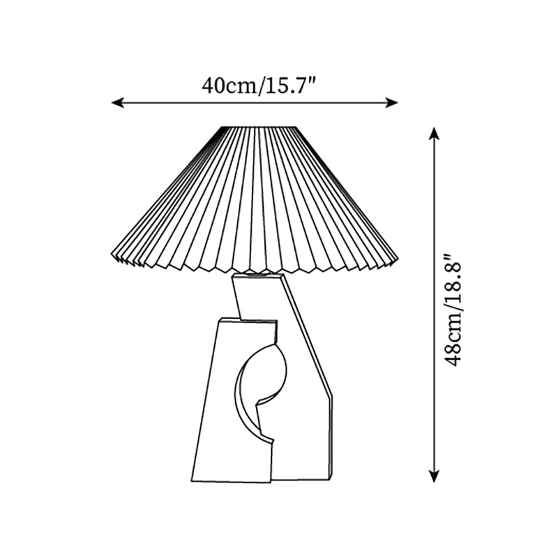 Zelayn Ribbed Table Lamp