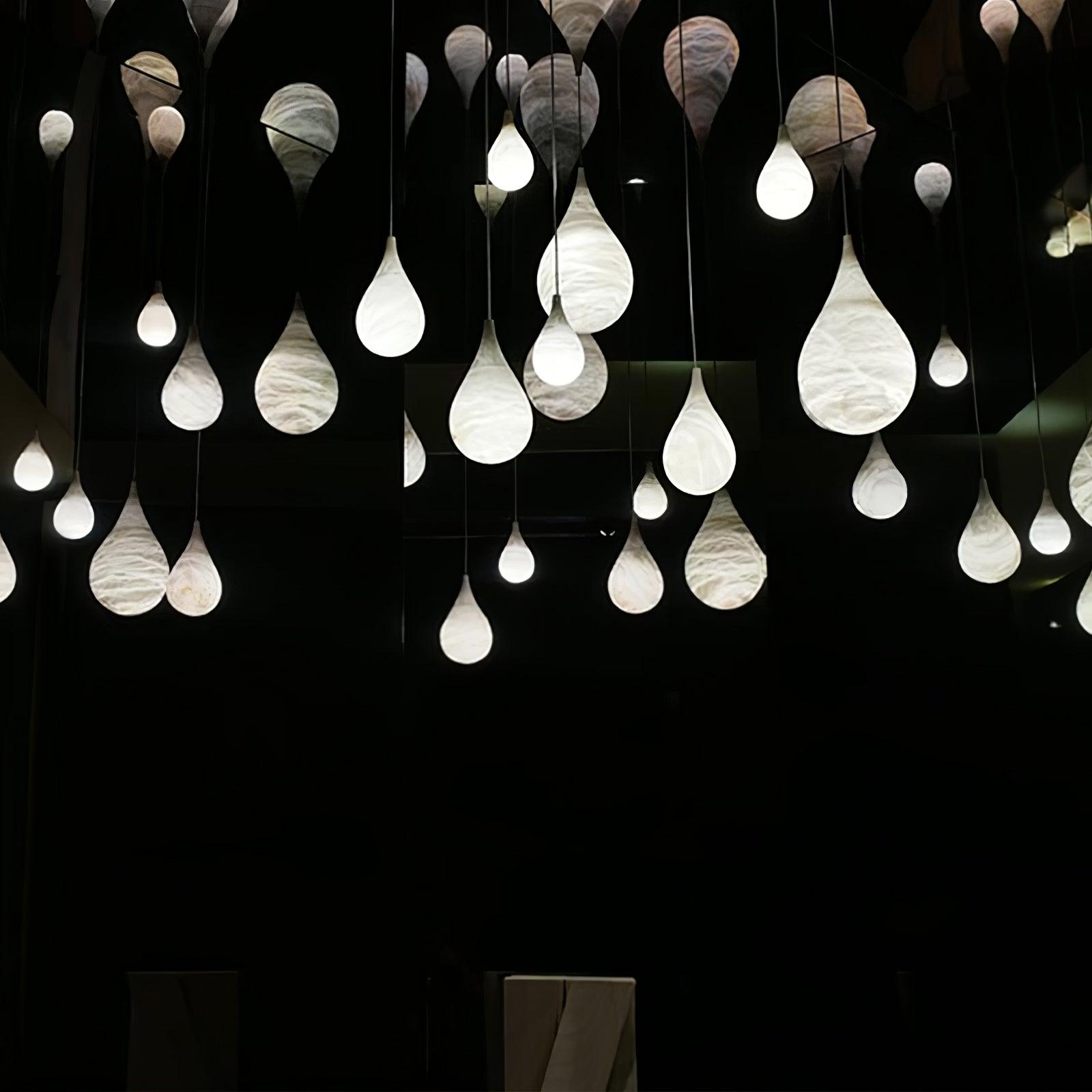 Cyo Alabaster Raindrop Pendant Light
