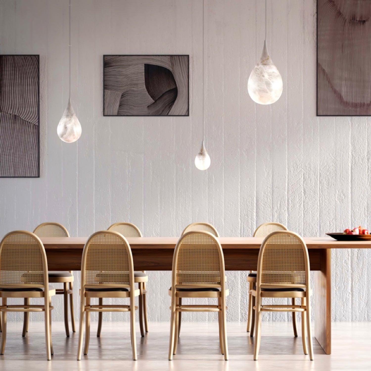 Cyo Alabaster Raindrop Pendant Light