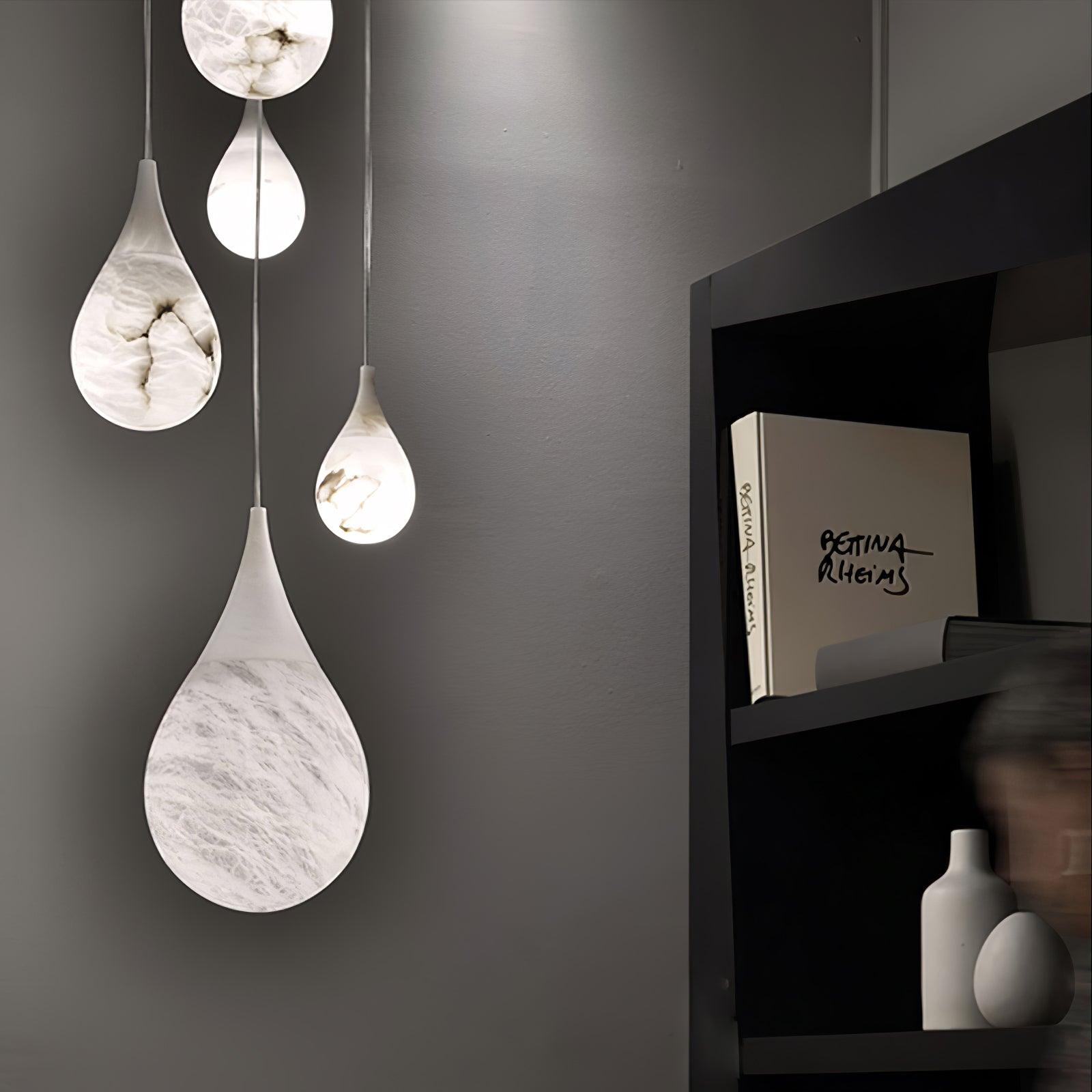 Cyo Alabaster Raindrop Pendant Light
