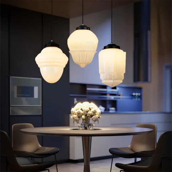 Vinvao Frosted Glass Pendant Light