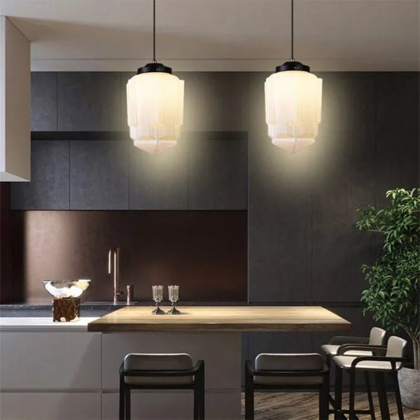 Vinvao Frosted Glass Pendant Light