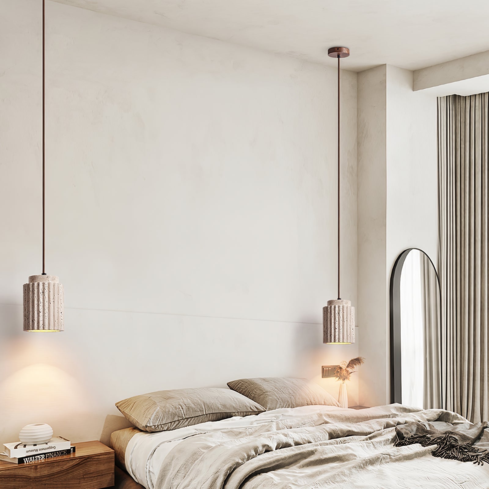 Lecave Natural Stone Pendant Light