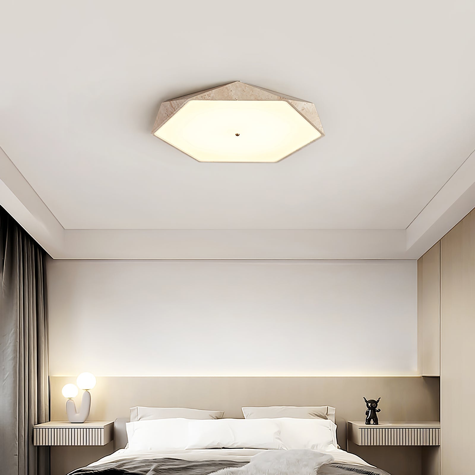 Hocesa Natural Stone Ceiling Light