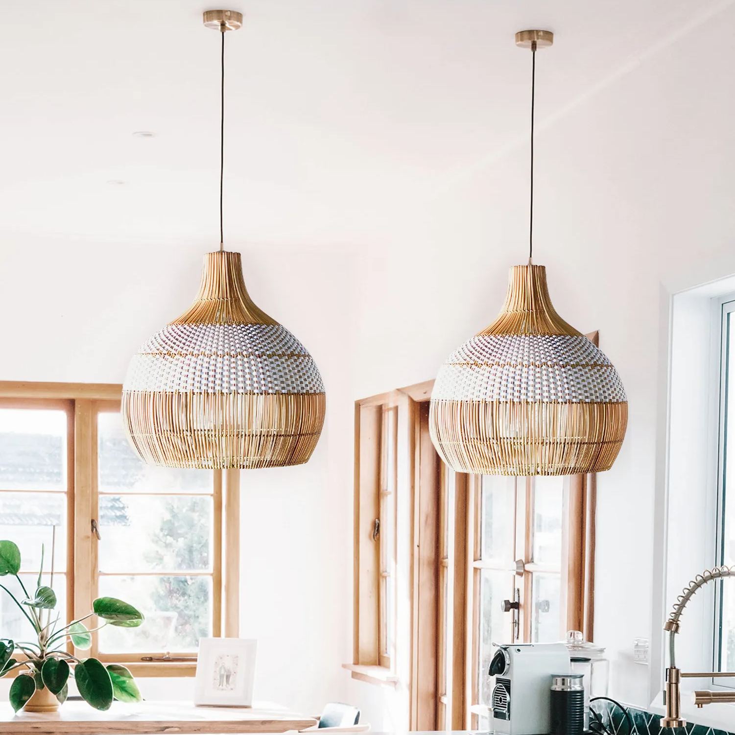 Avelina Woven Boho Pendant Light