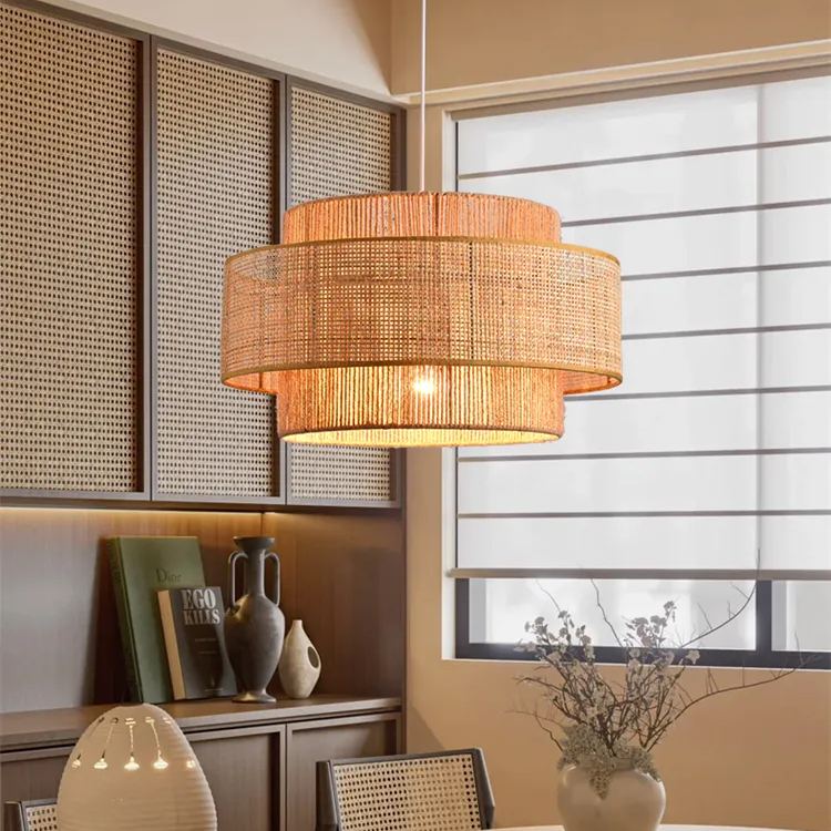 Liora Wabi Sabi Hemp Rope Pendant Light