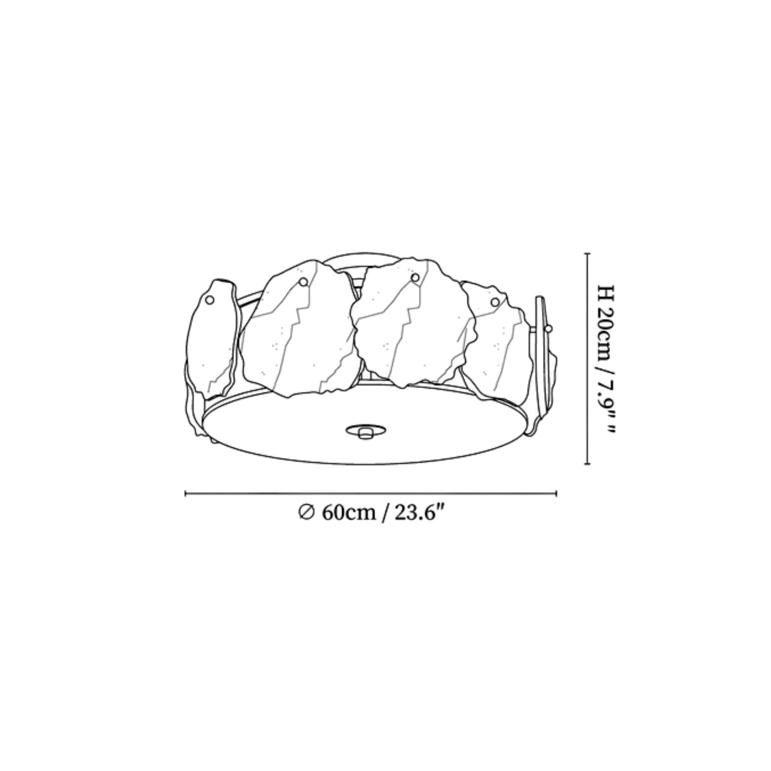 Morefa Alabaster Ceiling Light