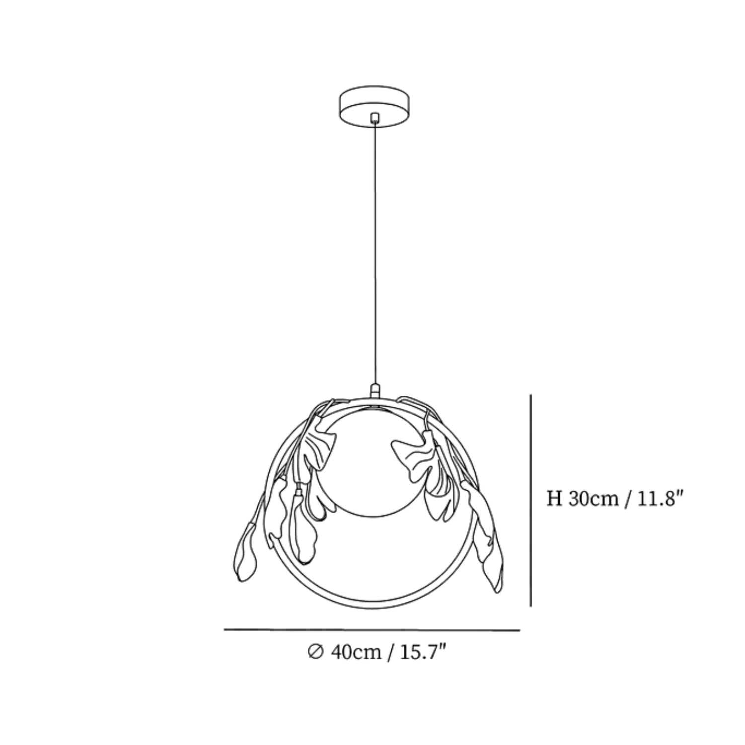 Gengo Flower Pendant Light