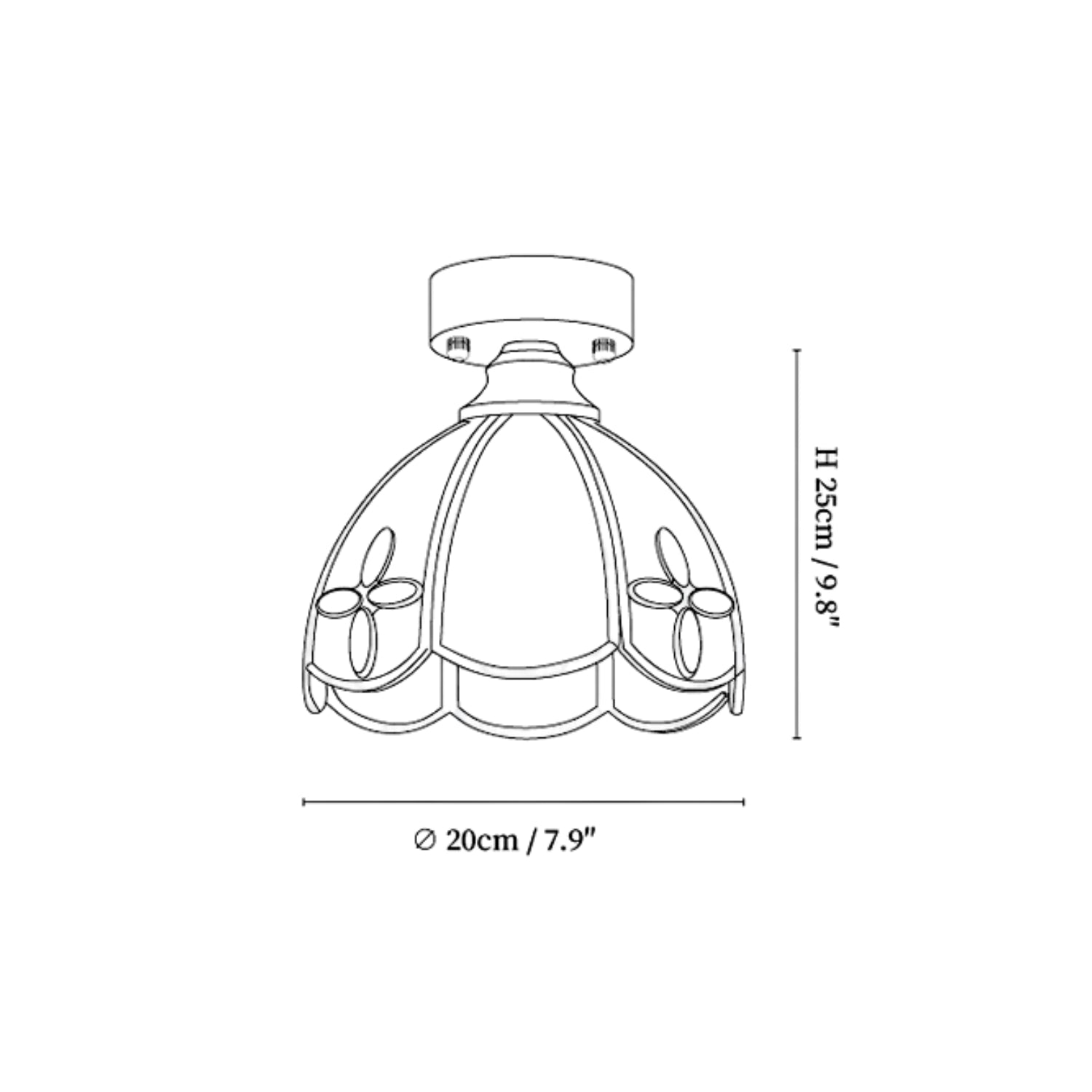 Forale Tiffany Ceiling Light
