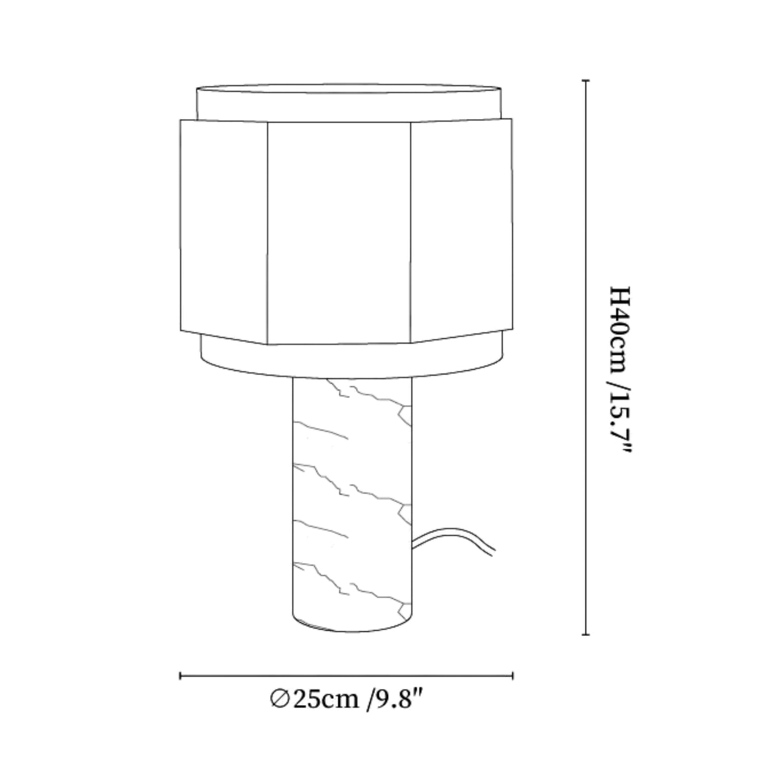 Teresca Marble Table Lamp
