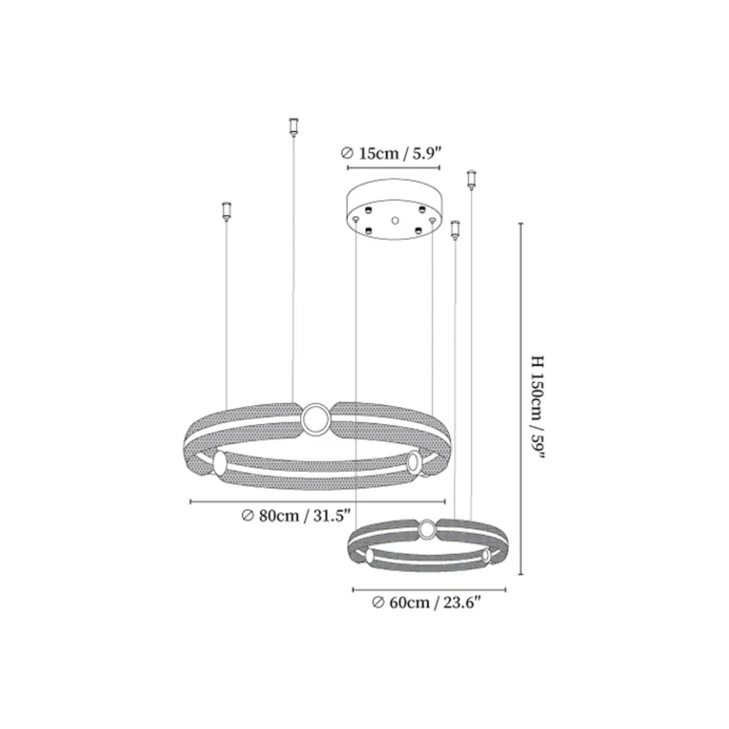 Alome Ring Design Pendant Light