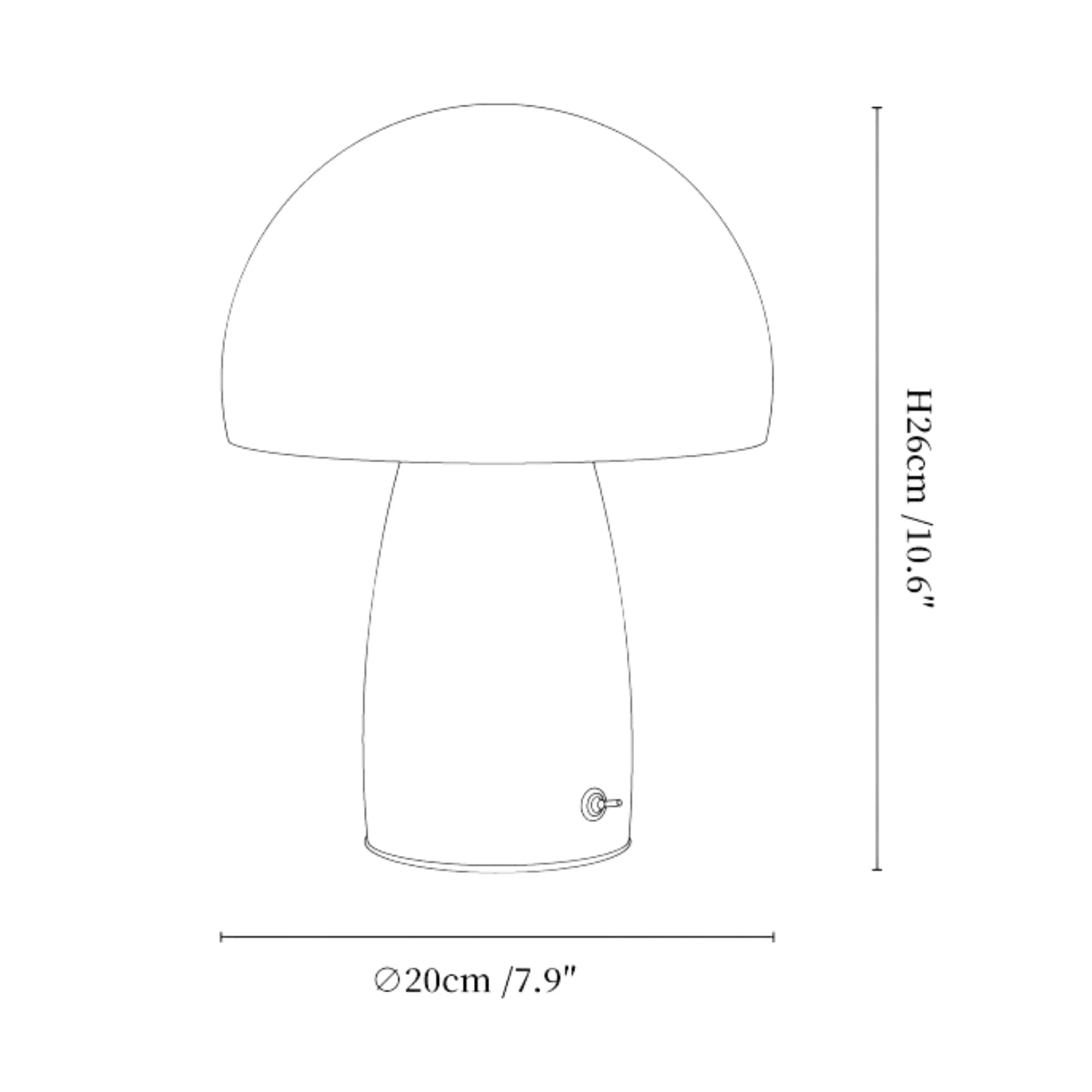 Melsy Mushroom Table Lamp