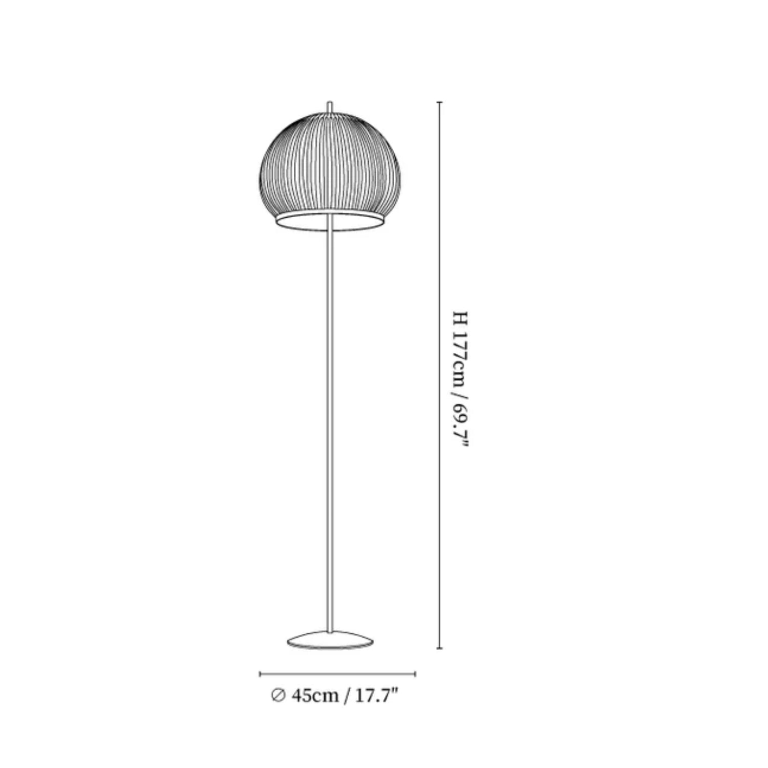 Mirelo Japandi Floor Lamp