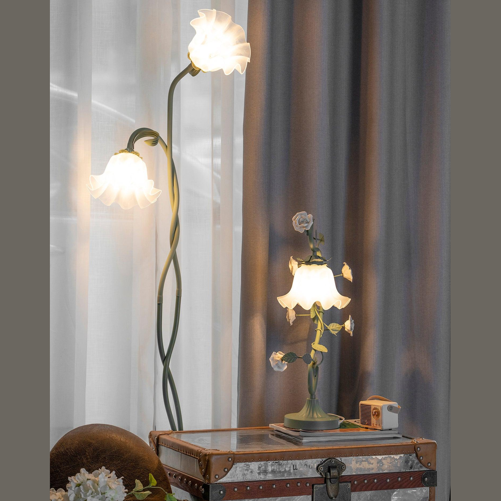 Wrenayo Floral Floor Lamp