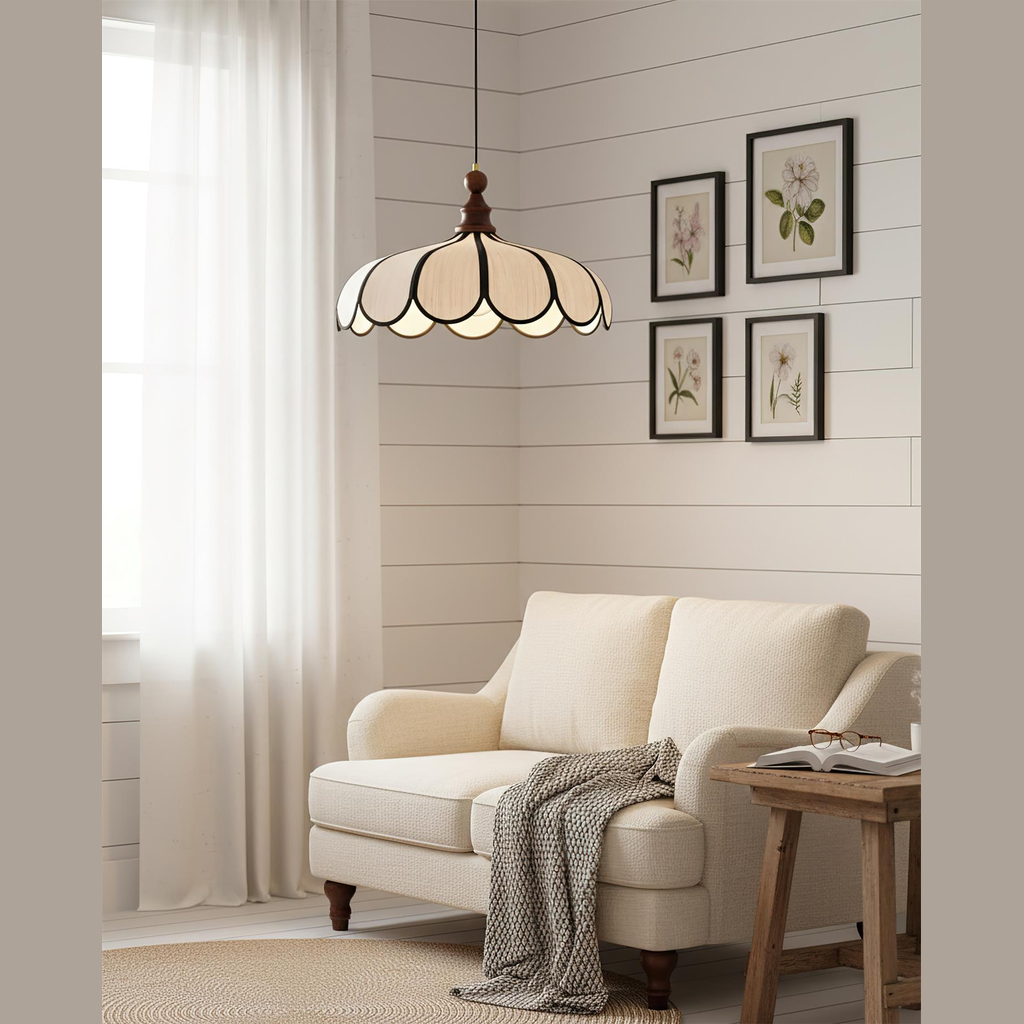 Aldicove Scalloped Pendant Light