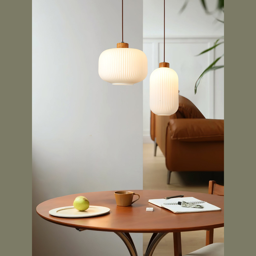 Jorfordel Ribbed Pendant Light