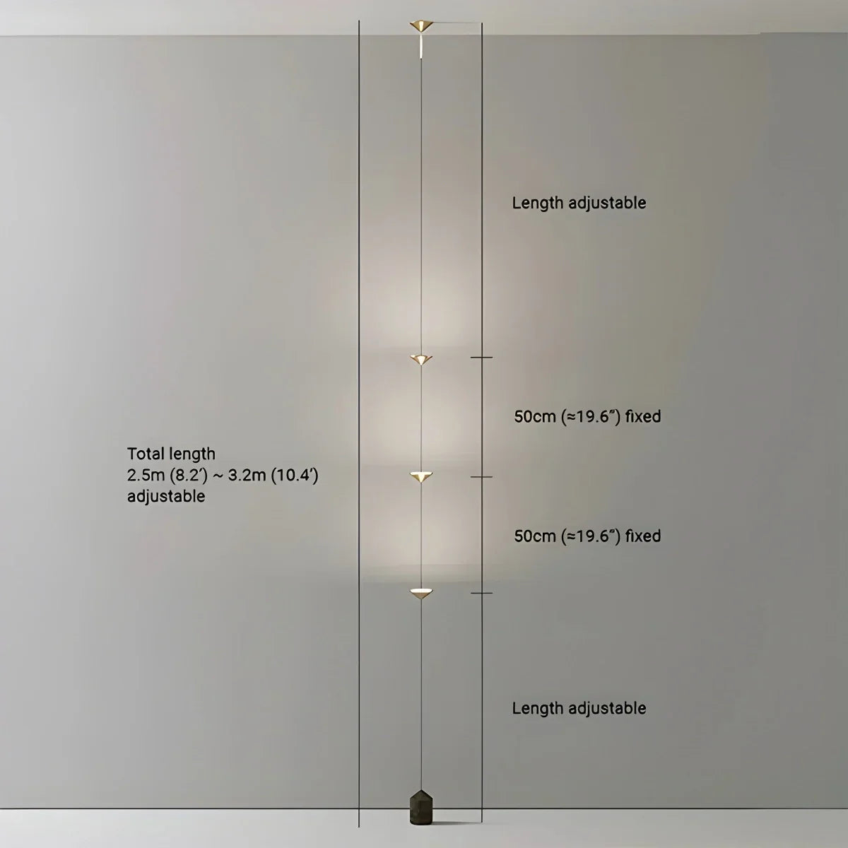 Oziller Floor to Ceiling Light